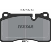 TEXTAR 2021701 Колодки Q+ передние для LAND ROVER Range Rover (L322) I Range Rover Sport (L320)