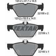 TEXTAR 2215801 Колодки Q+ задние для SUBARU Impreza I Forester フォレスター (SKE) I Legacy I Levorg I Outback I XV