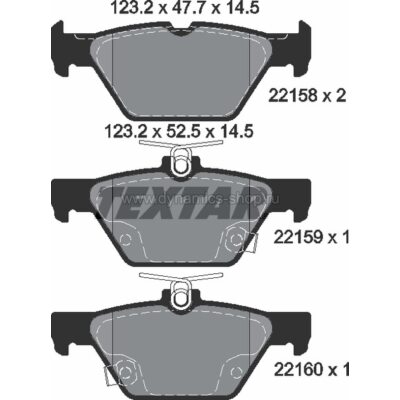 TEXTAR 2215801 Колодки Q+ задние для SUBARU Impreza I Forester フォレスター (SKE) I Legacy I Levorg I Outback I XV TEXTAR 2215801 Колодки Q+ задние для SUBARU Impreza I Forester フォレスター (SKE) I Legacy I Levorg I Outback I XV