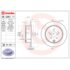 BREMBO 08.C661.11 Диск задний для SUBARU Impreza I Forester I XV I 274x10mm BREMBO 08.C661.11 Диск задний для SUBARU Impreza I Forester I XV I 274x10mm