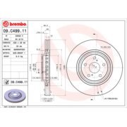 BREMBO 09.C499.11 Disc front for TOYOTA Alphard I Highlander I RAV4 I Sienna, LEXUS RX350 I 328x28mm
