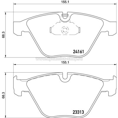 BREMBO P 06 081 Pads front for BMW 3 series I X1 I Z4 Roadster BREMBO P 06 081 Pads front for BMW 3 series I X1 I Z4 Roadster