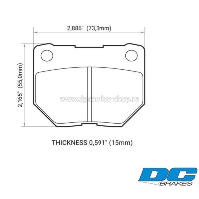 DC BRAKES DC0461P15 Колодки STR.S+ задние для SUBARU WRX, NISSAN Skyline (R32系) (GTS-t TypeM) I (OEM 2POT SUMITOMO) DC BRAKES DC0461P15 Колодки STR.S+ задние для SUBARU WRX, NISSAN Skyline (R32系) (GTS-t TypeM) I (OEM 2POT SUMITOMO)