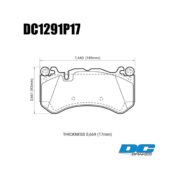 DC BRAKES DC1291P17 Колодки Street STR.S+ передние для AUDI RS6 I MERCEDES C63 AMG I AMG GT
