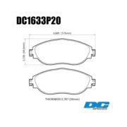 DC BRAKES DC1633P20 Колодки Street STR.S+ передние для AUDI A3 I S3, VOLKSWAGEN Golf MK7 R I Passat, SKODA Octavia RS