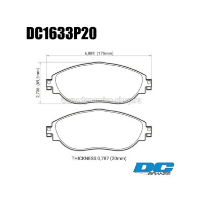 DC BRAKES DC1633P20 Pads Street STR.S+ front for AUDI A3 I S3, VOLKSWAGEN Golf MK7 R I Passat, SKODA Octavia RS DC BRAKES DC1633P20 Pads Street STR.S+ front for AUDI A3 I S3, VOLKSWAGEN Golf MK7 R I Passat, SKODA Octavia RS