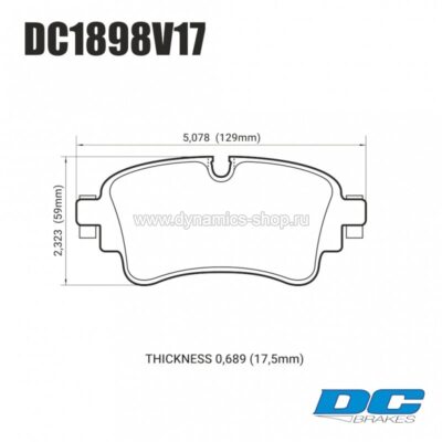 DC BRAKES DC1898V17 Колодки STR.S задние для AUDI A4 I A4 Allroad I A5 I A5 Sportback I A6 I A7 Sportback I A8 I Q5 I Q7 DC BRAKES DC1898V17 Колодки STR.S задние для AUDI A4 I A4 Allroad I A5 I A5 Sportback I A6 I A7 Sportback I A8 I Q5 I Q7