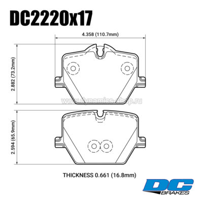 DC BRAKES DC2220P17 Pads STR.S+ rear for TOYOTA Supra スープラ (A90) I DB42(RZ) I 3.0L, BMW 3 series I 4 series DC BRAKES DC2220P17 Pads STR.S+ rear for TOYOTA Supra スープラ (A90) I DB42(RZ) I 3.0L, BMW 3 series I 4 series