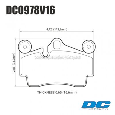 DC BRAKES DC0978V16 Тормозные колодки Street STR.S задние для PORSCHE, AUDI, VOLKSWAGEN DC BRAKES DC0978V16 Тормозные колодки Street STR.S задние для PORSCHE, AUDI, VOLKSWAGEN