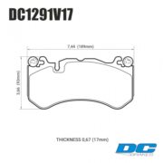 DC BRAKES DC1291V17 Колодки Street STR.S передние для AUDI RS6 I MERCEDES C63 AMG I AMG GT