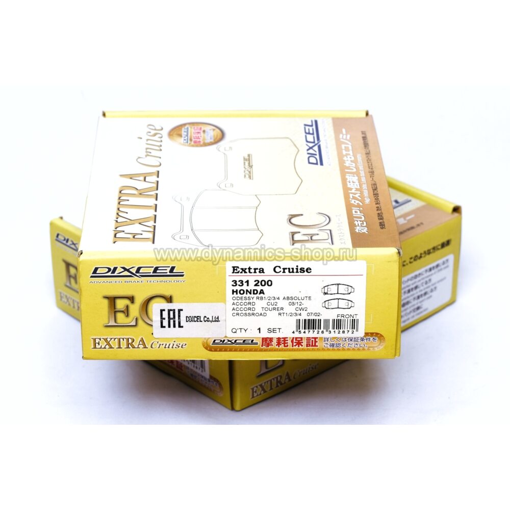 DIXCEL EC-331 200 Колодки Extra Cruise передние для NISSAN Teana, HONDA ...