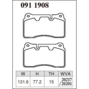DIXCEL ES-091 1908 Колодки Extra Speed передние для RANGE ROVER I RANGE ROVER Sport