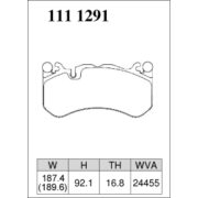 DIXCEL X-111 1291 Колодки X type передние для AUDI RS6 I MERCEDES C63 AMG I AMG GT