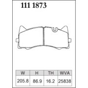 DIXCEL P-111 1873 Колодки Premium type передние для MERCEDES AMG GT