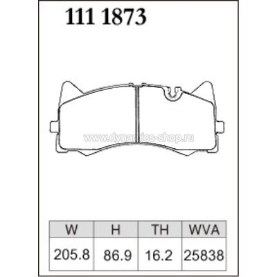 DIXCEL P-111 1873 Колодки Premium type передние для MERCEDES AMG GT DIXCEL P-111 1873 Колодки Premium type передние для MERCEDES AMG GT