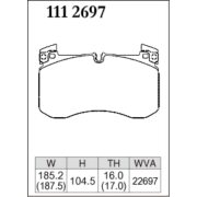 DIXCEL M-111 2697 Колодки M type передние для MERCEDES G-Класс AMG G 63 I GLE I GLS (X167)