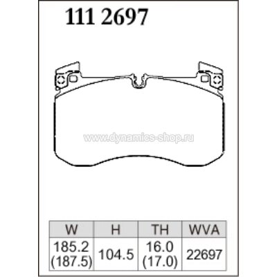 DIXCEL X-111 2697 Колодки X type передние для MERCEDES G-Класс AMG G 63 I GLE I GLS (X167) DIXCEL X-111 2697 Колодки X type передние для MERCEDES G-Класс AMG G 63 I GLE I GLS (X167)