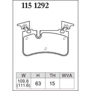 DIXCEL P-115 1292 Колодки Premium type задние для MERCEDES CLK I CLS I E-Class I SL I SLK