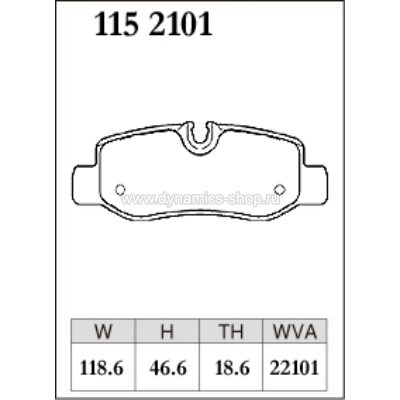 DIXCEL P-115 2101 Тормозные колодки Premium type задние для MERCEDES eVITO Van I Marco Polo I V-Класс I Vito DIXCEL P-115 2101 Тормозные колодки Premium type задние для MERCEDES eVITO Van I Marco Polo I V-Класс I Vito