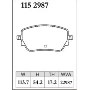 DIXCEL Z-115 2987 Колодки Z type задние для MERCEDES A-Класс I AMG A45 [option AMG LINE Package] I B-Класс Sports Tourer I AMG CLA 45