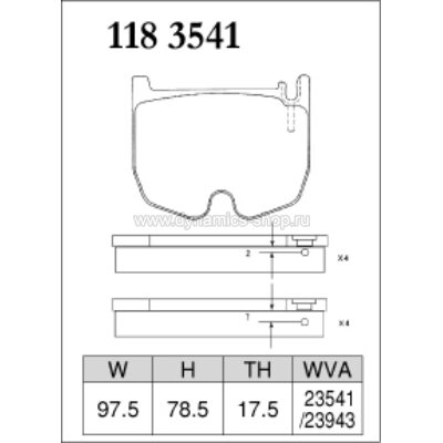 DIXCEL ES-118 3541 Колодки Extra Speed передние для MERCEDES CLS I E-Класс I S-Класс I SL-Класс DIXCEL ES-118 3541 Колодки Extra Speed передние для MERCEDES CLS I E-Класс I S-Класс I SL-Класс