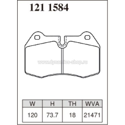 DIXCEL ES-121 1584 Pads Extra Speed front for BMW 7 series (E38) I 8 series (E31) DIXCEL ES-121 1584 Pads Extra Speed front for BMW 7 series (E38) I 8 series (E31)