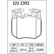 DIXCEL ES-121 2392 Колодки Extra Speed передние для BMW 3 серии Touring, 5 серии I 6 серии Gran Turismo I X5 I X6 I X7