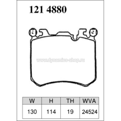DIXCEL P-121 4880 Колодки Premium type передние для BMW X5 M (E70) I X6 M (E71, E72), ROLLS-ROYCE Ghost DIXCEL P-121 4880 Колодки Premium type передние для BMW X5 M (E70) I X6 M (E71, E72), ROLLS-ROYCE Ghost