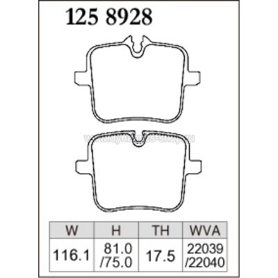 DIXCEL M-125 8928 Колодки M type задние для BMW M5 (F90) DIXCEL M-125 8928 Колодки M type задние для BMW M5 (F90)