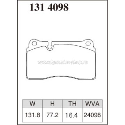 DIXCEL P-131 4098 Колодки Premium type передние для AUDI TT RS, VOLKSWAGEN Touareg DIXCEL P-131 4098 Колодки Premium type передние для AUDI TT RS, VOLKSWAGEN Touareg