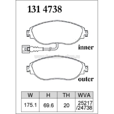 DIXCEL P-131 4738 Колодки Premium type передние для AUDI A3 I S3 I Q2 I Q3, VW Golf I Arteon, SKODA Octavia DIXCEL P-131 4738 Колодки Premium type передние для AUDI A3 I S3 I Q2 I Q3, VW Golf I Arteon, SKODA Octavia