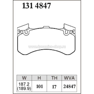 DIXCEL P-131 4847 Колодки Premium type передние для AUDI A6 I A7 Sportback I A8, BENTLEY Bentayga DIXCEL P-131 4847 Колодки Premium type передние для AUDI A6 I A7 Sportback I A8, BENTLEY Bentayga