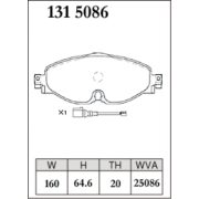 DIXCEL ES-131 5086 Колодки Extra Speed передние для AUDI A3 I TT I VOLKSWAGEN Golf 7