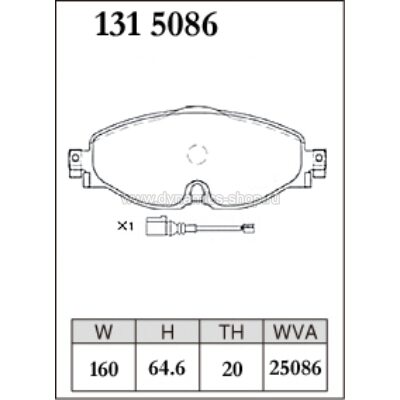 DIXCEL ES-131 5086 Pads Extra Speed front for AUDI A3 I TT I VOLKSWAGEN Golf 7 DIXCEL ES-131 5086 Pads Extra Speed front for AUDI A3 I TT I VOLKSWAGEN Golf 7