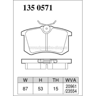 DIXCEL ES-135 0571 Колодки Extra Speed задние для AUDI A3, RENAULT Megane, VOLKSWAGEN Golf, SKODA Superb, CITROEN C3 DIXCEL ES-135 0571 Колодки Extra Speed задние для AUDI A3, RENAULT Megane, VOLKSWAGEN Golf, SKODA Superb, CITROEN C3