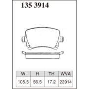 DIXCEL ES-135 3914 Колодки Extra Speed задние для AUDI A3 I A4 I A6 I TT, VOLKSWAGEN Golf I Tiguan I Passat I Scirocco I Jetta