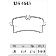DIXCEL ES-135 4643 Колодки Extra Speed задние для PORSCHE Macan (95B)