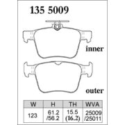 DIXCEL ES-135 5009 Колодки Extra Speed задние для AUDI A3 I TT I VOLKSWAGEN Golf 7