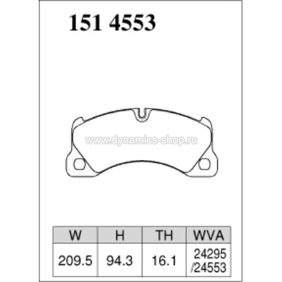 DIXCEL P-151 4553 Колодки Premium type передние для PORSCHE Cayenne 958 I Macan I Panamera, VOLKSWAGEN Touareg DIXCEL P-151 4553 Колодки Premium type передние для PORSCHE Cayenne 958 I Macan I Panamera, VOLKSWAGEN Touareg