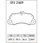 DIXCEL P-151 2469 Колодки Premium type передние для PORSCHE Cayenne (9YA) I Cayenne Coupe (9YB) I Macan (95B)