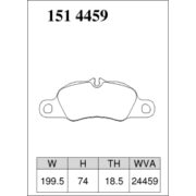 DIXCEL RE-151 4459 Колодки RE type передние для PORSCHE 718 Boxster (982) I 718 Cayman I (981) I 911 (991)