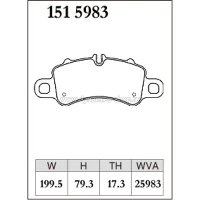 DIXCEL R01-151 5983 Колодки R01 type передние для PORSCHE 718 Boxster I 718 Cayman I 911 (991) I 911 Convertible I 911 Targa DIXCEL R01-151 5983 Колодки R01 type передние для PORSCHE 718 Boxster I 718 Cayman I 911 (991) I 911 Convertible I 911 Targa