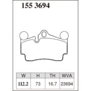 DIXCEL P-155 3694 Колодки Premium type задние для PORSCHE Cayenne, AUDI Q7, VOLKSWAGEN Touareg