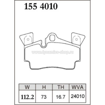 DIXCEL P-155 4010 Колодки Premium type задние для PORSCHE Cayenne (9PA I 955) I Performance Edition, AUDI Q7 DIXCEL P-155 4010 Колодки Premium type задние для PORSCHE Cayenne (9PA I 955) I Performance Edition, AUDI Q7