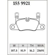 DIXCEL M-155 9921 Колодки M type задние для PORSCHE 911 (992) (3.0) Carrera (992110)