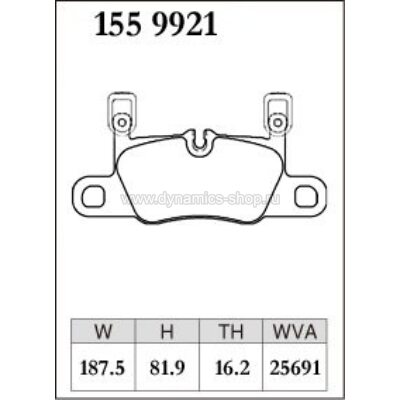 DIXCEL M-155 9921 Pads M type rear for PORSCHE 911 (992) (3.0) Carrera (992110) DIXCEL M-155 9921 Pads M type rear for PORSCHE 911 (992) (3.0) Carrera (992110)