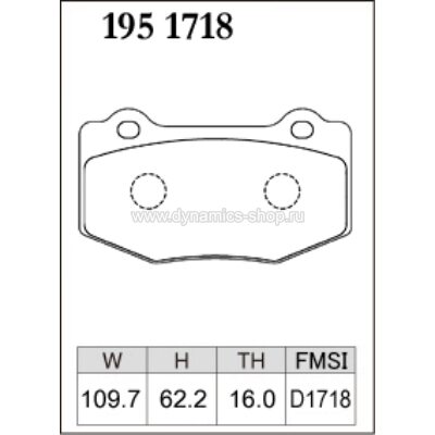 DIXCEL Z-195 1718 Pads Z type rear for CHEVROLET Corvette Grand Sport I Camaro SS DIXCEL Z-195 1718 Pads Z type rear for CHEVROLET Corvette Grand Sport I Camaro SS