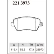 DIXCEL ES-221 3973 Колодки Extra Speed передние для NISSAN Micra I Note I Terrano, RENAULT Clio I Logan I Duster