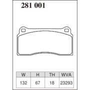 DIXCEL Z-281 001 Колодки Z type задние для BMW M2, AUDI R8, FERRARI F40 I F50, LAMBORGHINI Diablo