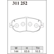 DIXCEL ES-311 252 Колодки Extra Speed передние для TOYOTA Altezza I Aristo I Celsior (UCF10, UCF11) I Crown クラウン